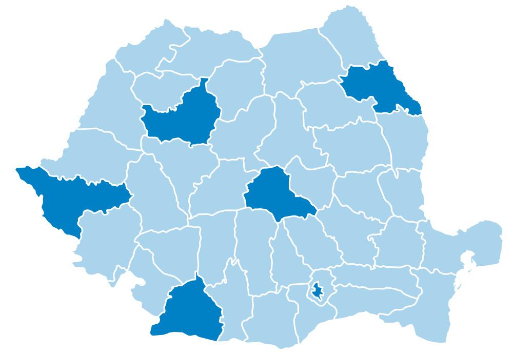 romania map