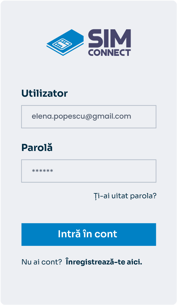 sim connect portal acces